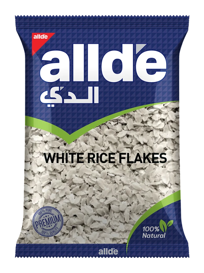 white rice flakes